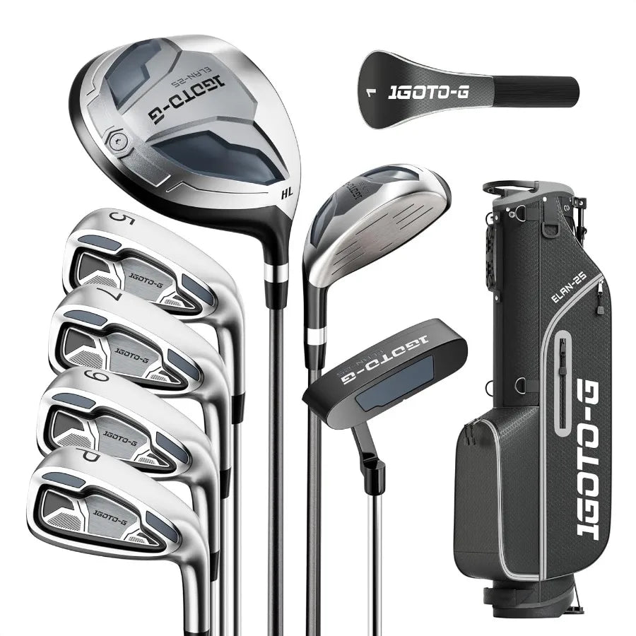 9 Pieces Golf Clubs Set for Men - Set Right/Left Handed