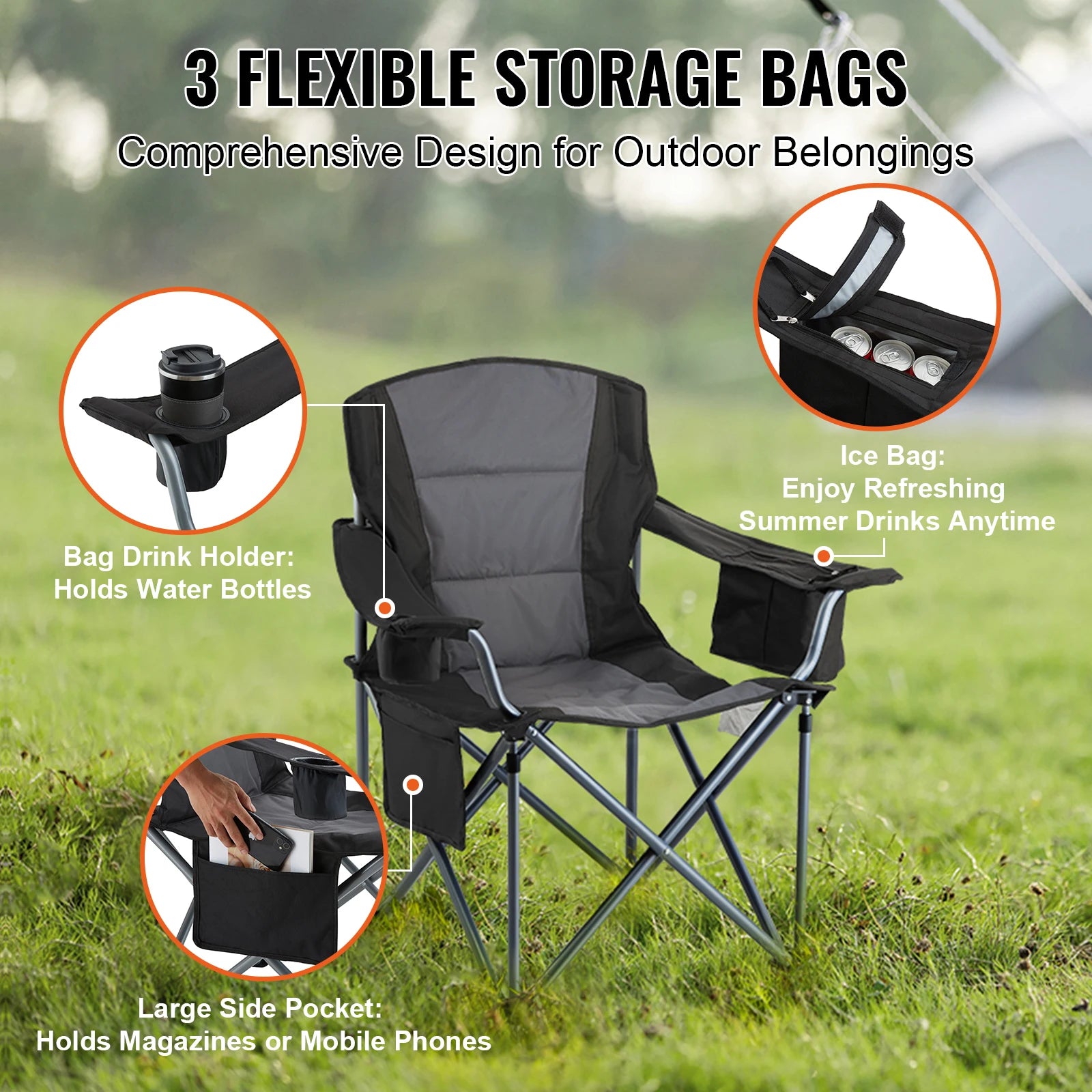 Camping Folding Chair for Adults