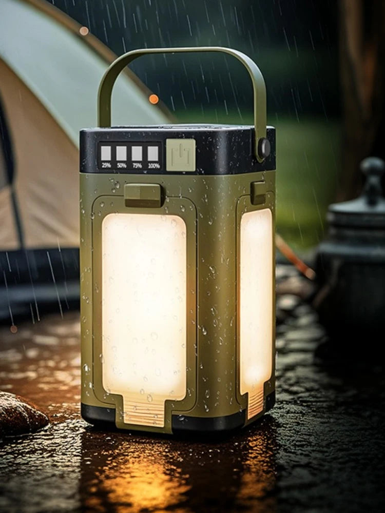 Foldable Camping Light Power Bank Rechargeable Lantern Solar Camping Lantern