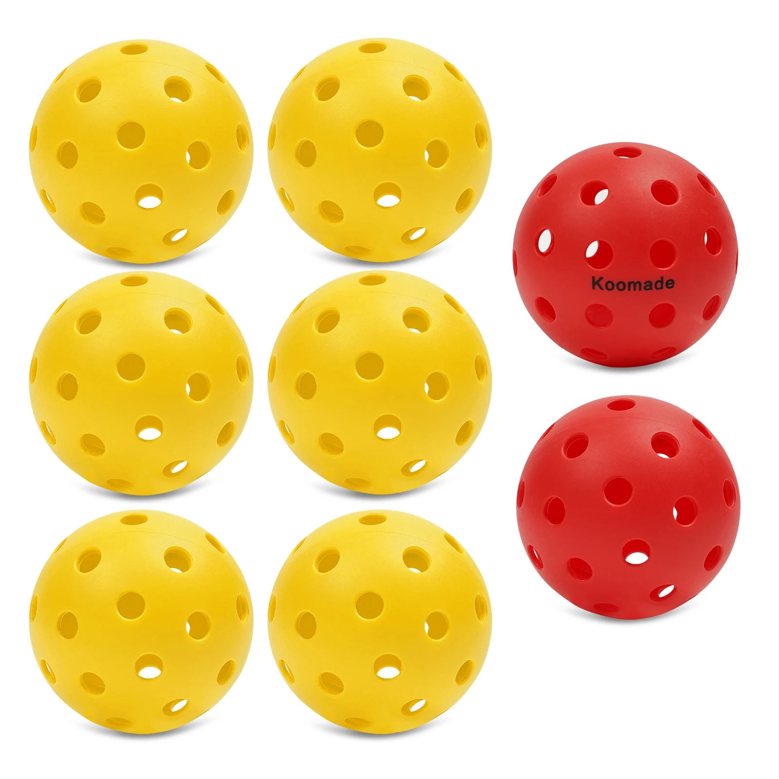 8/16pcs Pickleball Balls 40 Holes Colorful and Durable