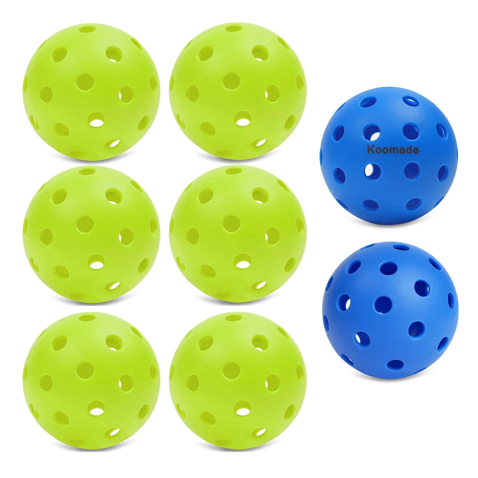 8/16pcs Pickleball Balls 40 Holes Colorful and Durable